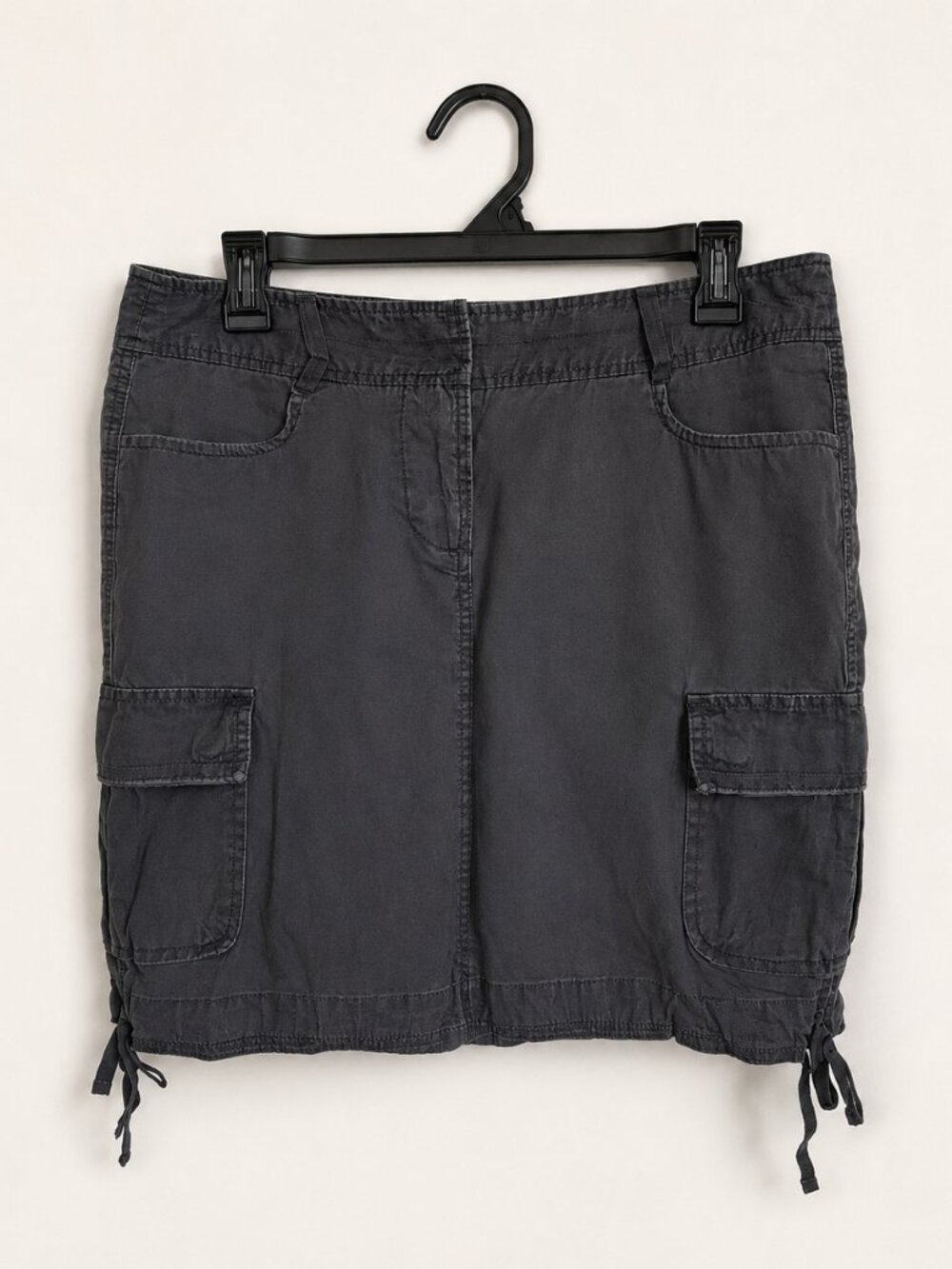 The Savile Row Co London Charcoal Cargo Skirt Size 10